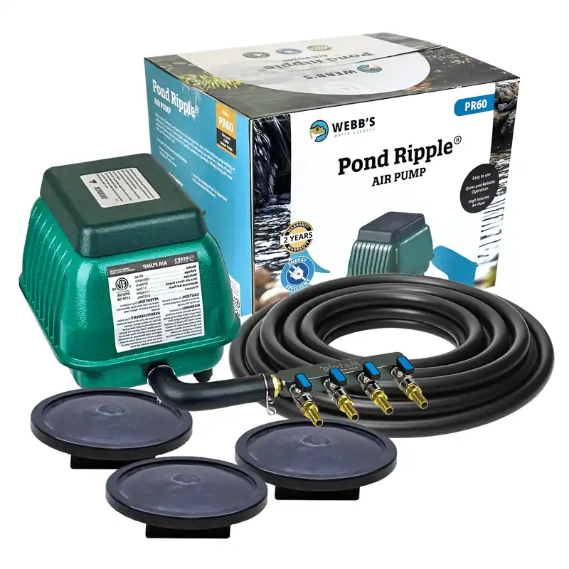 Webb's PR60 Deluxe Pond Ripple Aeration Pond Kit - up to 7,000 gallons