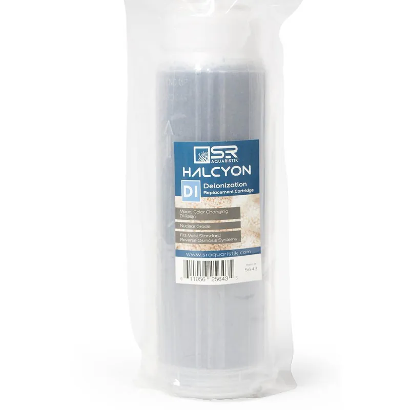SR Aquaristik Halcyon 10" Deionization Replacement Cartridge with Color Change Resin