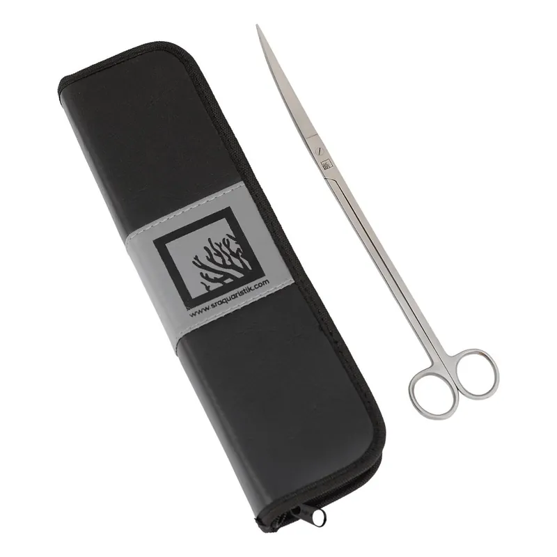 SR Aquaristik S.S. Curved Scissors 250mm/9.8in