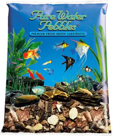 World Wide Imports Pure Water Pebbles Premium Freshwater Natural Substrate