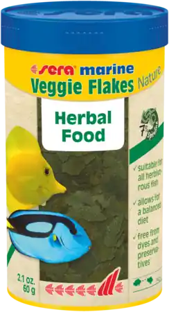 Sera Marine Veggie Flakes Herbal Food 2.1oz(6g)