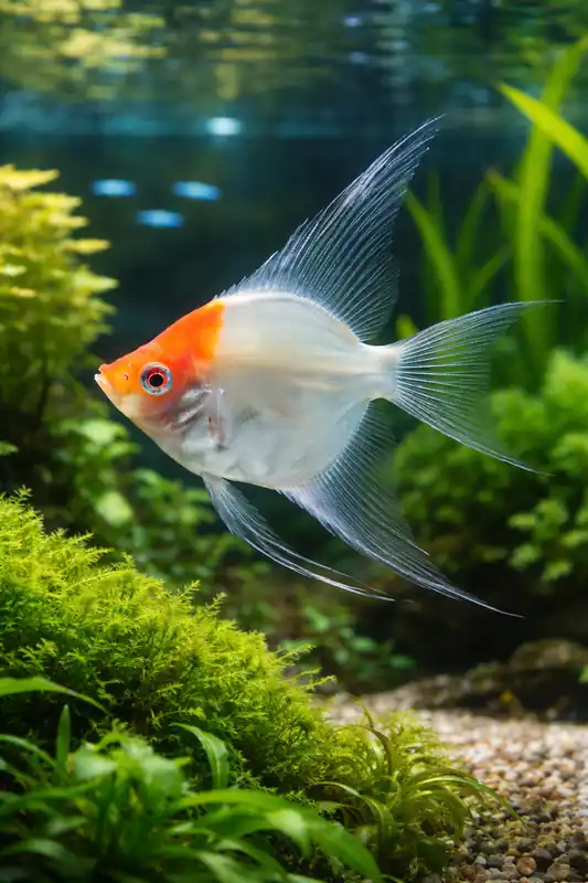 Red Ghost Angel Fish - Natural Environment Aquatix