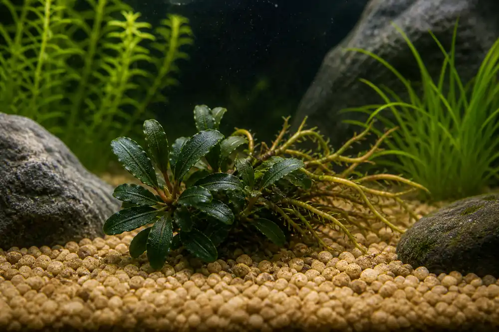 Bucephalandra Titan On Stone - Natural Environment Aquatix