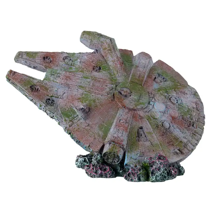 Spaceship Wreck Aquarium Ornament - Royal
