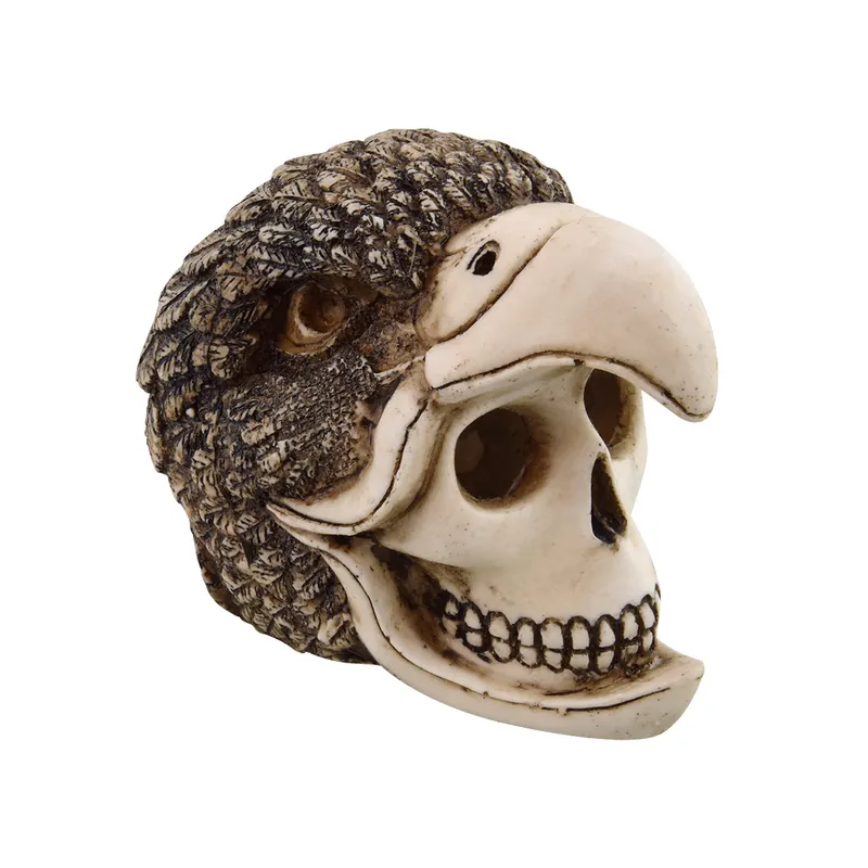 Birdman Skull Aquarium Ornament - Royal