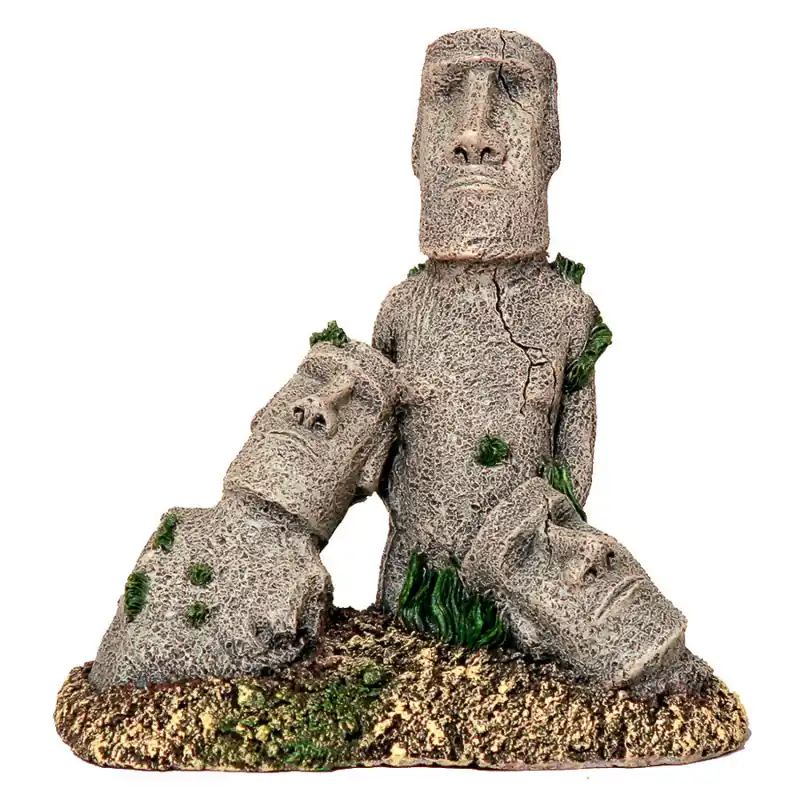Easter Island Aquarium Statue Aquarium Ornament - Central Pet