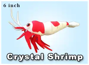 Crystal Shrimp Plush - GreenPleco