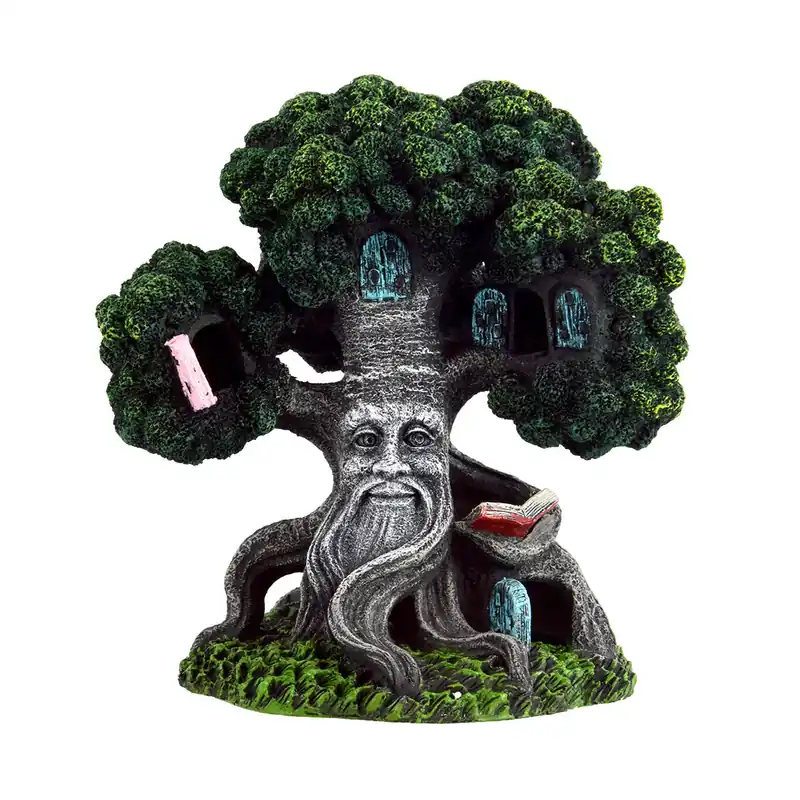 Gnome Tree House Aquarium Ornament - Royal