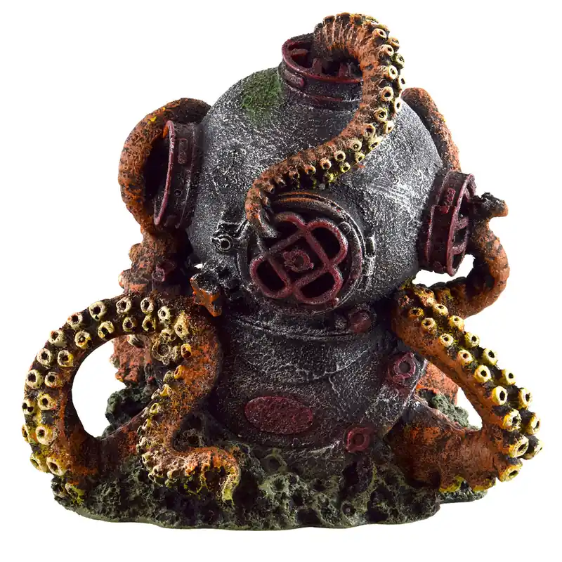 Helmet Octopus Aquarium Ornament - Royal