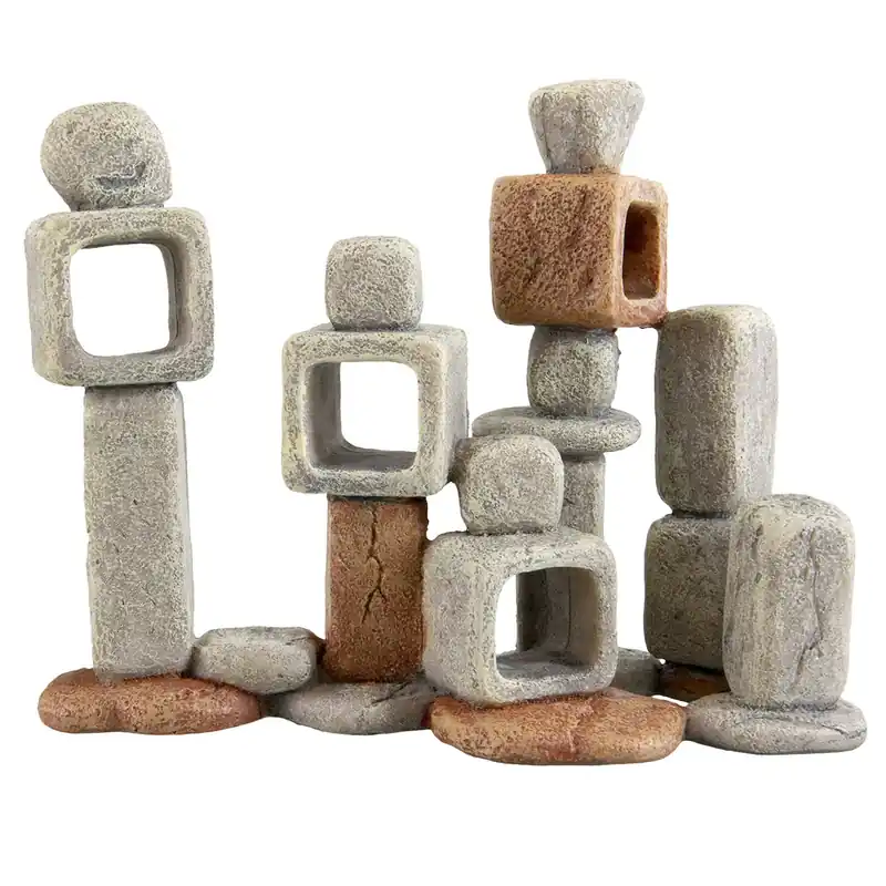 Block Stack Aquarium Ornament - Royal