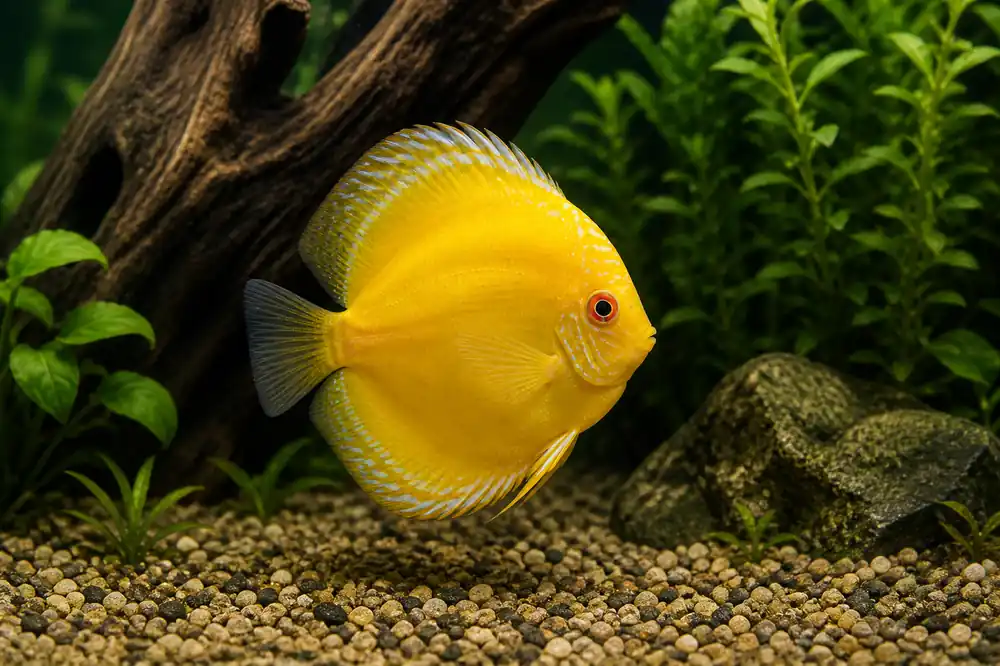 Albino Golden Discus - Wes
