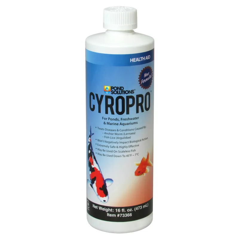 Pond Solutions CyroPro™ Liquid Concentrate Anchor Worm & Fish Lice Treatment - Hikari