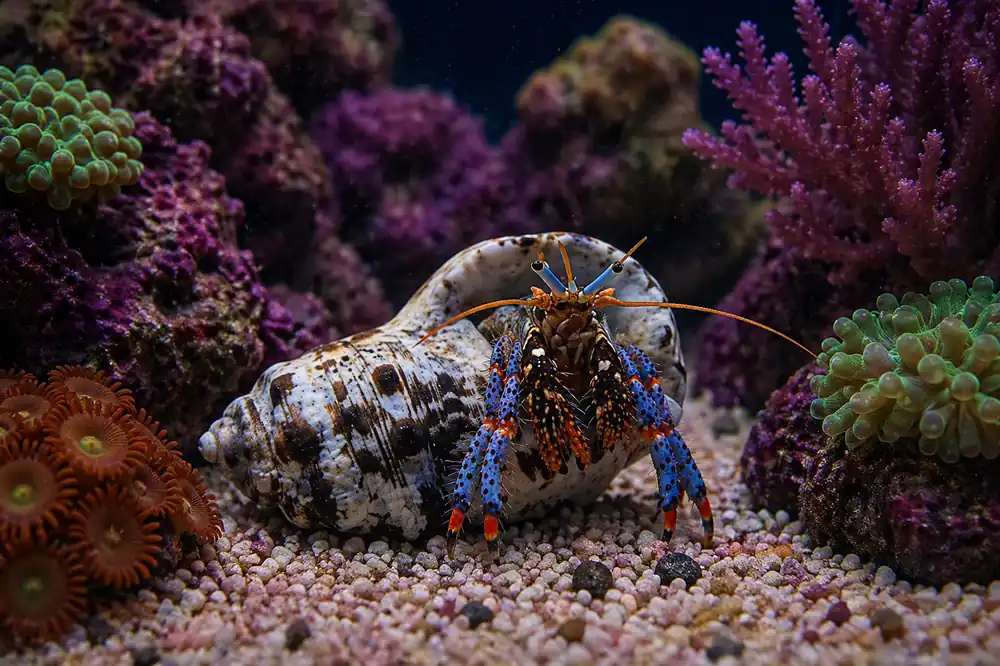 Blue Leg Hermit Crab - Natural Environment Aquatix