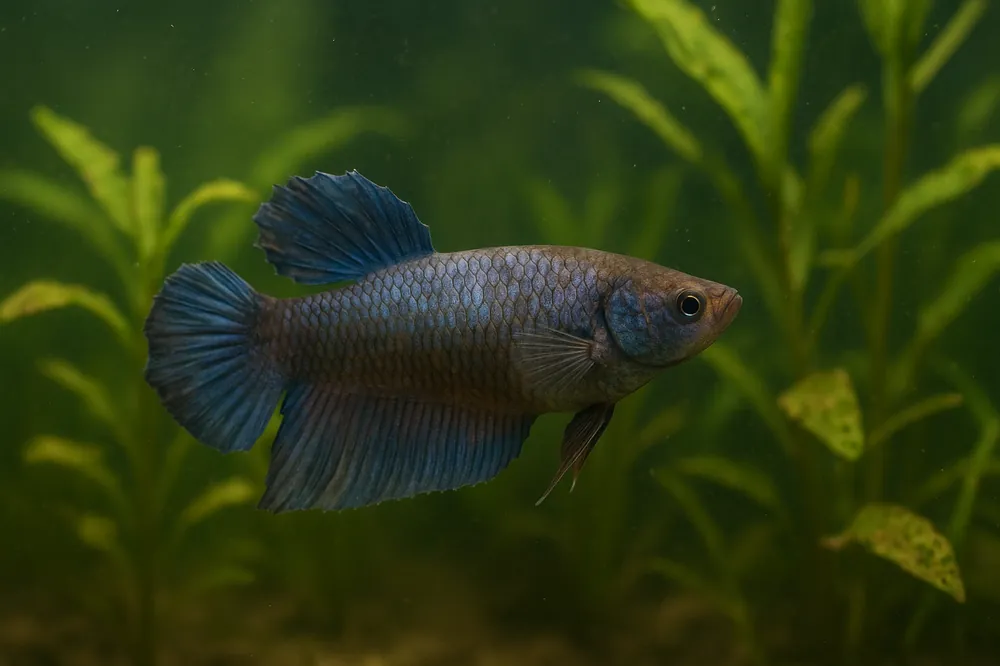 Half Moon Female Betta Fish - Natural Environment Aquatix