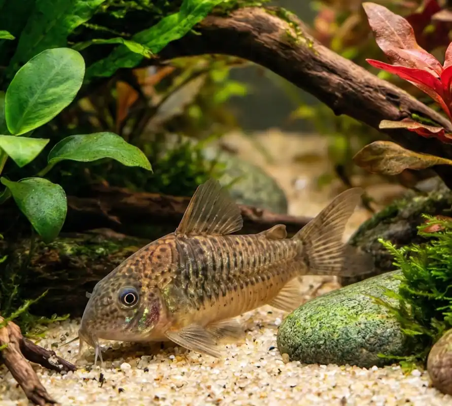 Red Sailfin Corydoras - Cuboid Nature Aquarium