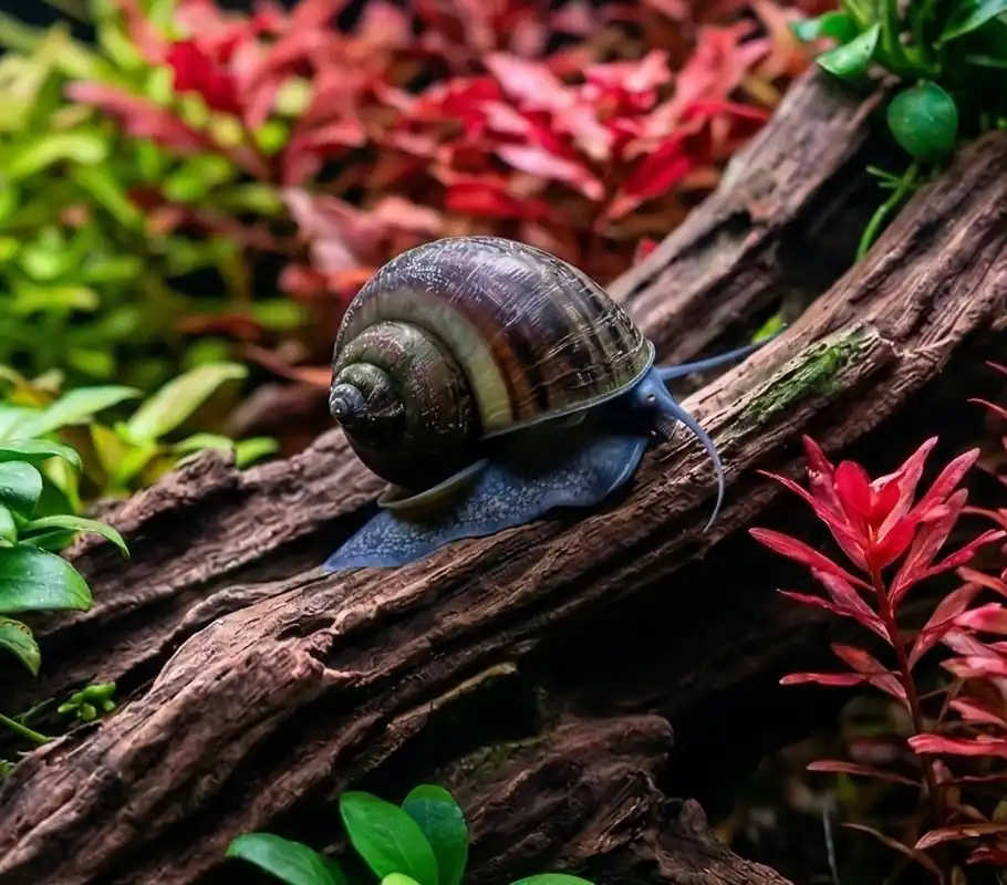 Black Mystery Snail - Cuboid Nature Aquarium