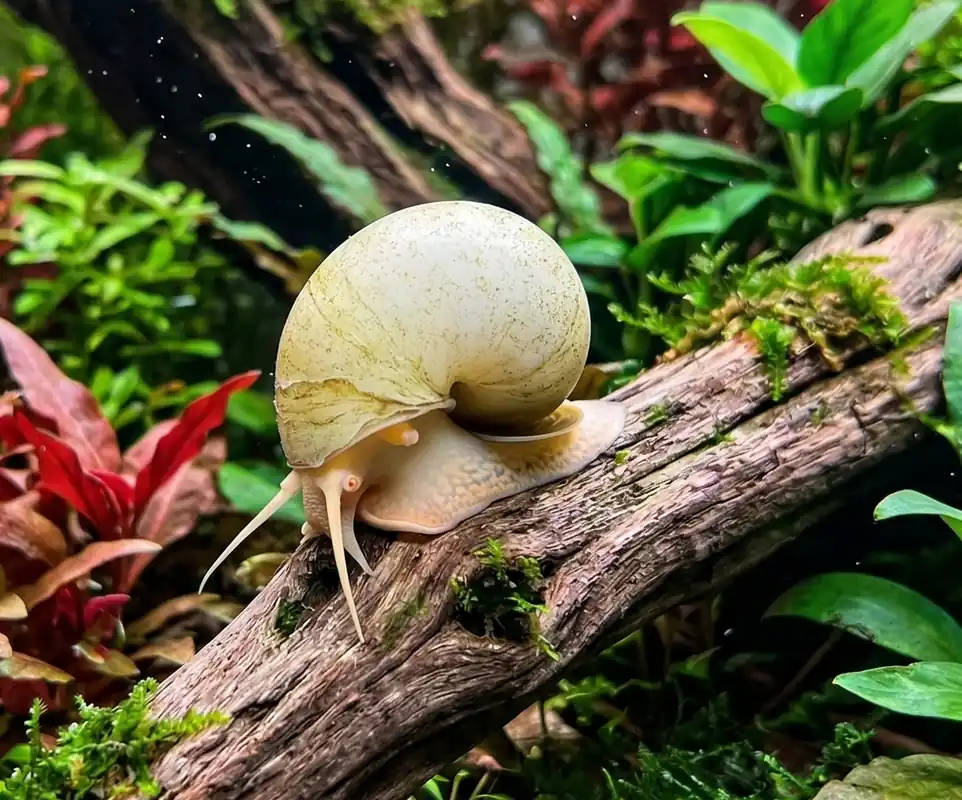 Ivory Mystery Snail - Cuboid Nature Aquarium