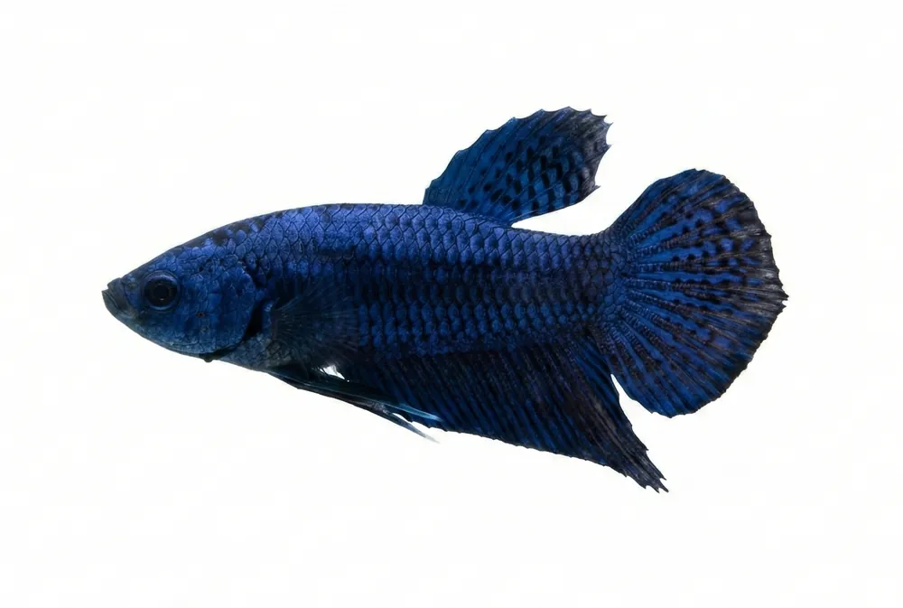 Blue Alien Plakat Male Betta - Cuboid Nature Aquarium