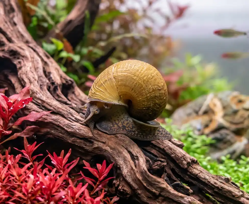 Jade Mystery Snail - Cuboid Nature Aquarium