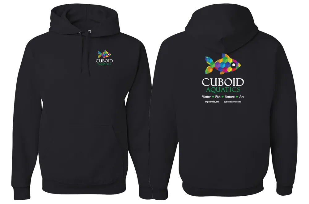 Cuboid Hoodie - Black, Cotton