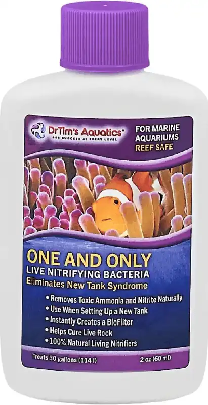 Dr. Tim’s Aquatics Live Nitrifying Bacteria for Reef Aquariums 2oz - Maintenance & Accessories