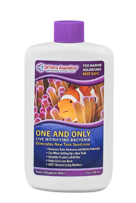 Dr. Tim’s Aquatics Live Nitrifying Bacteria for Reef Aquariums 8 oz - Maintenance & Accessories
