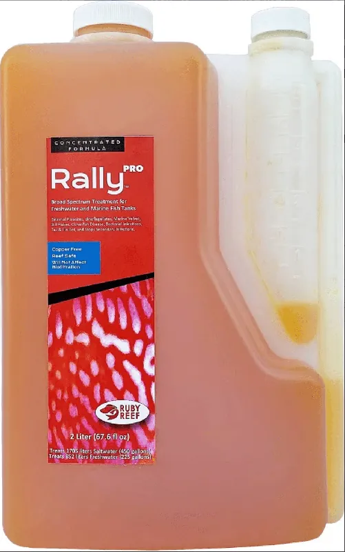 Ruby Reef Rally PRO Aquarium Water Treatment 2-liter bottle