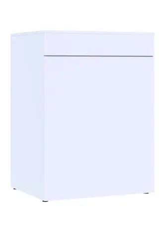 Aquarium Cabinet Stand 45G – White High Gloss 36″ Tall - Aquariums