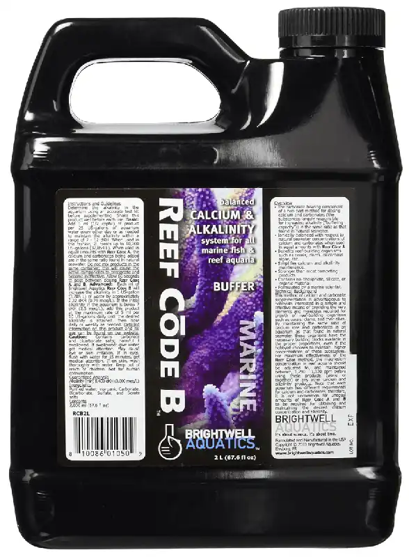 Brightwell Aquatics Reef Code B – Balanced Calcium & Alkalinity System 2L - Maintenance & Accessories