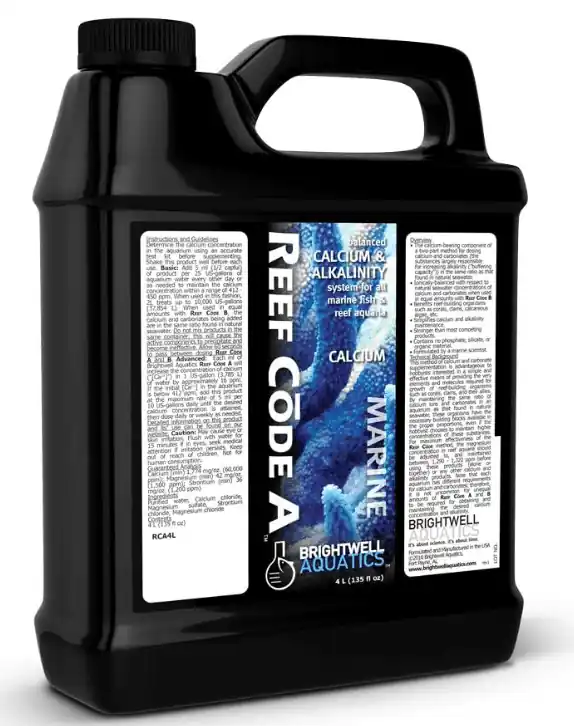 Brightwell Aquatics Reef Code A – Balanced Calcium and Alkalinity System 2 L - Maintenance & Accessories
