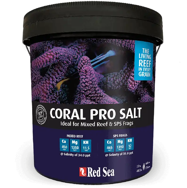 Coral Pro Salt Bucket Large 48.5 lb makes 175 Gallons Red Sea - Maintenance & Accessories