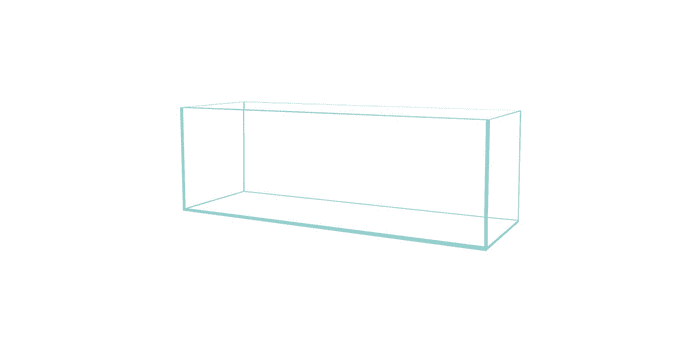 22 Gallon Long Bookshelf Aquarium 45A° by Lifegard Aquatics - Aquariums