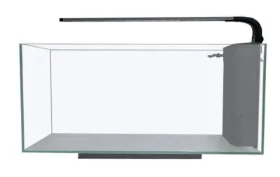 JBJ Rimless Desktop 10 Gallon Flat Panel W/ Lyra 9W LED - Aquariums