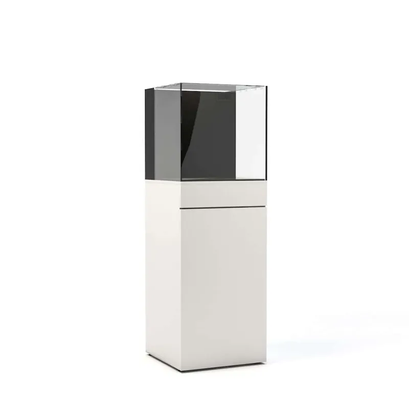 Aquarium Cabinet Stand 25G – White High Gloss 36″ Tall - Aquariums
