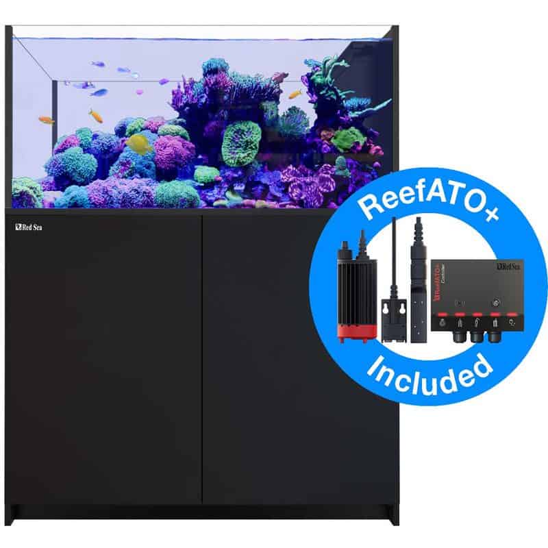 Reefer Peninsula Deluxe 500 G2+ System w/ 2x ReefLED 170 (109 Gal) – Black Red Sea - Aquariums