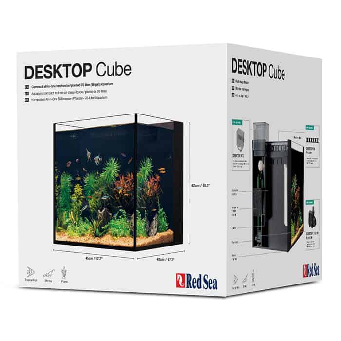 Desktop Cube with cabinet – Black - Aquariums