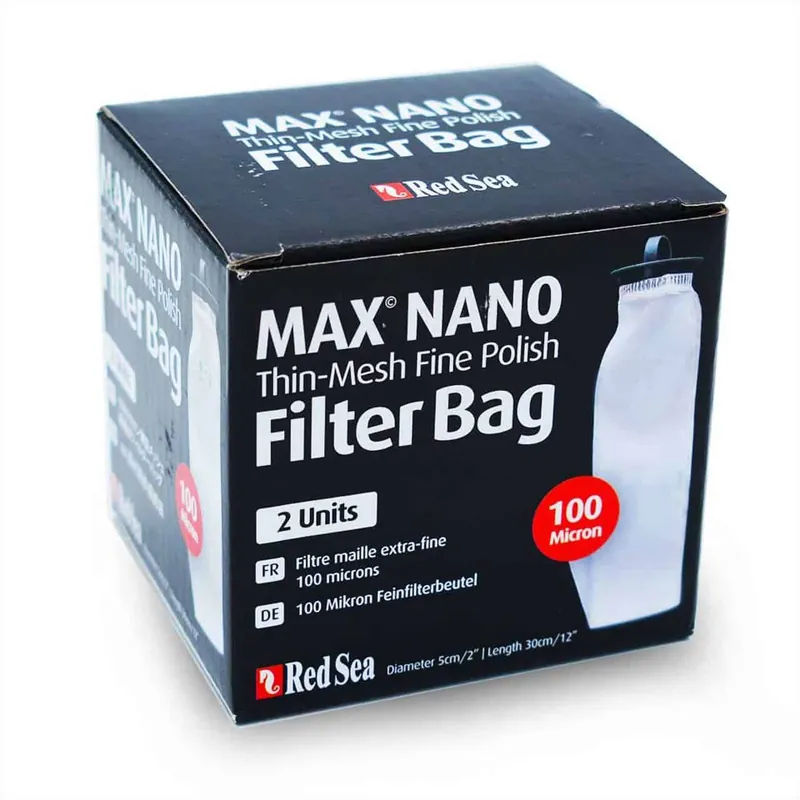 Red Sea Max Nano Replacement 100 Micron Thin-Mesh Filter Bag, 2 Pack