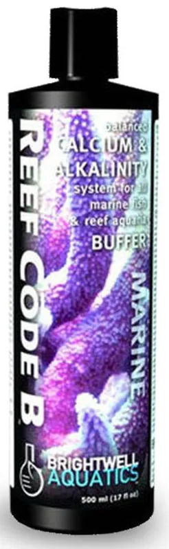 Brightwell Aquatics Reef Code B – Balanced Calcium & Alkalinity System 500ml - Maintenance & Accessories