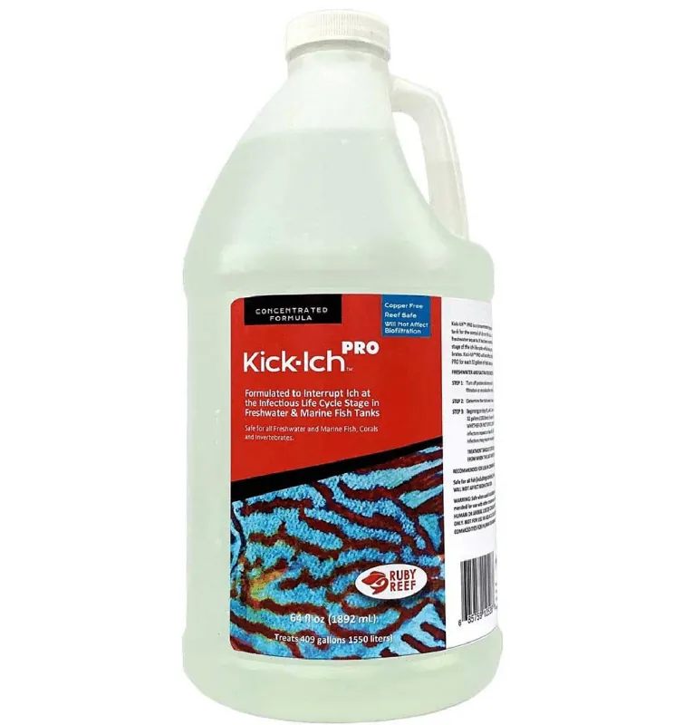 Ruby Reef Kick-ich Pro Aquarium Water Treatment, 64-oz bottle