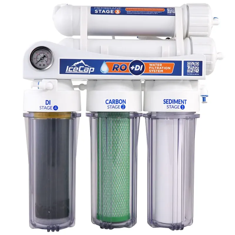 IceCap 200 gpd 4 Stage RODI Filtration System - Filtration & Skimmers