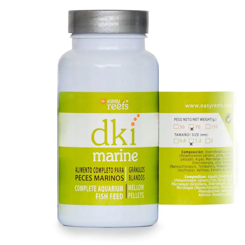 Easy Reefs DKI Marine 1.2mm Fish Food 70g - Maintenance & Accessories