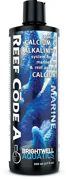 Brightwell Aquatics Reef Code A – Balanced Calcium and Alkalinity System 250ml - Maintenance & Accessories