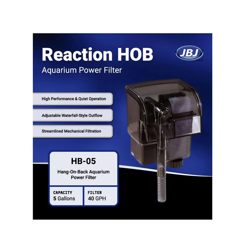 Reaction Aquarium Power Filter – up to 5g - Filtration & Skimmers