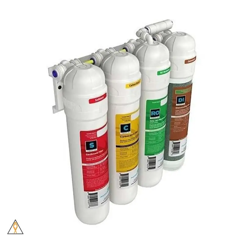 Twist-In 100 GPD 4-Stage RO/DI Filter Unit - AquaticLife