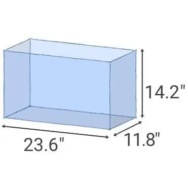 Luminous (17 GAL) Rimless Glass Aquarium - Mr. Aqua