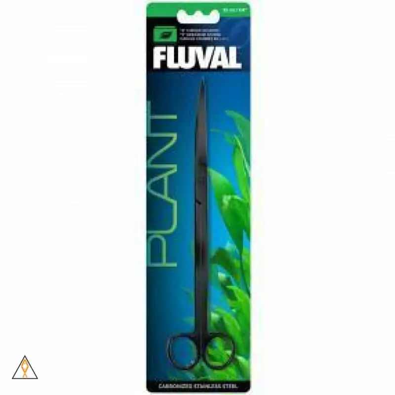 Double "S" Curved Black Stainless Steel Scissors - Fluval