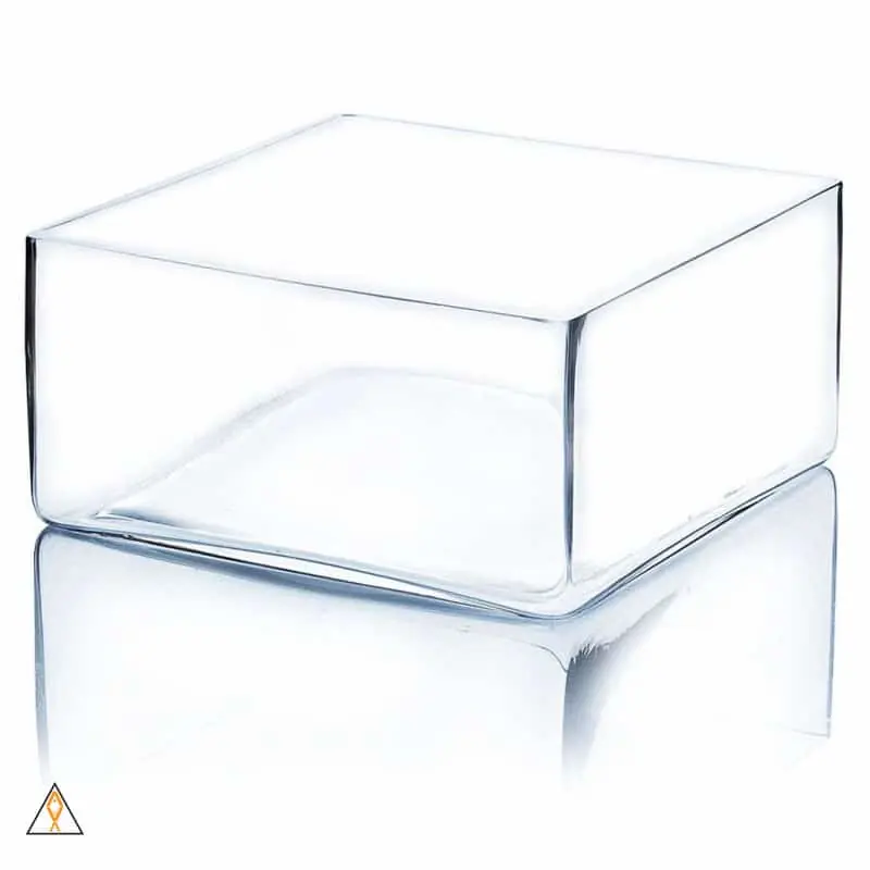 Glass Square Bowl (8"x8"x4") - ALA - Aqua Lab Aquaria