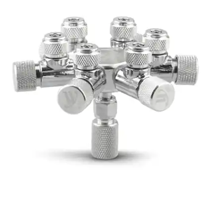 Hub-Style CO2 Needle Valve Manifold - ALA