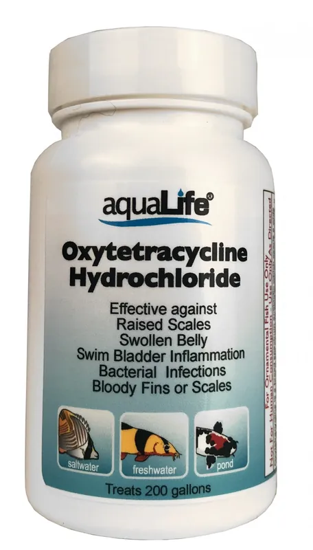 Oxytetracycline Hydrochloride Aquarium Medication - aquaLife
