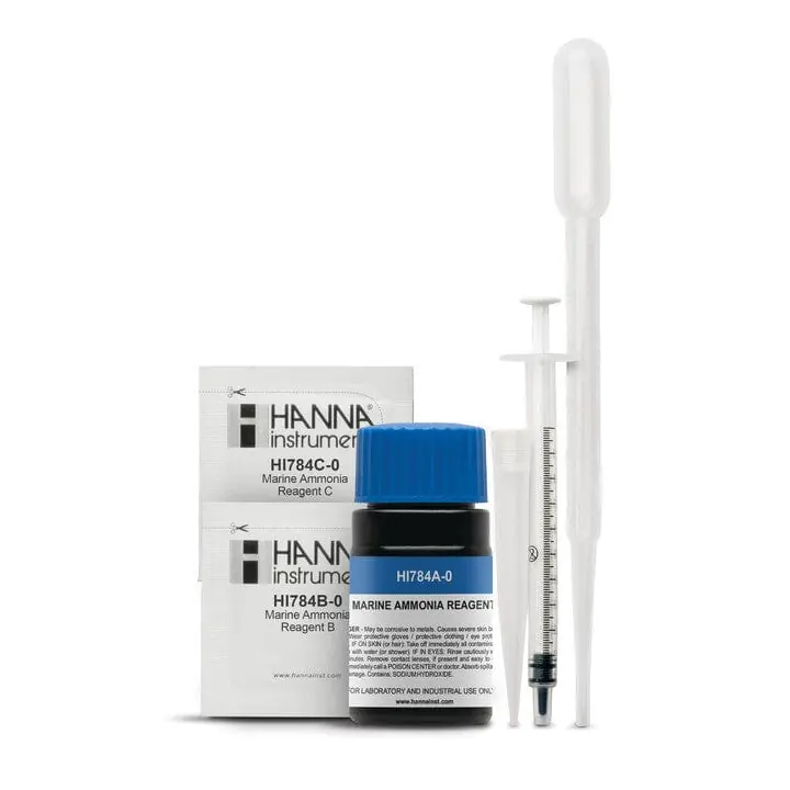 Ammonia Marine - Reagent 25 Pack - Hanna Instruments